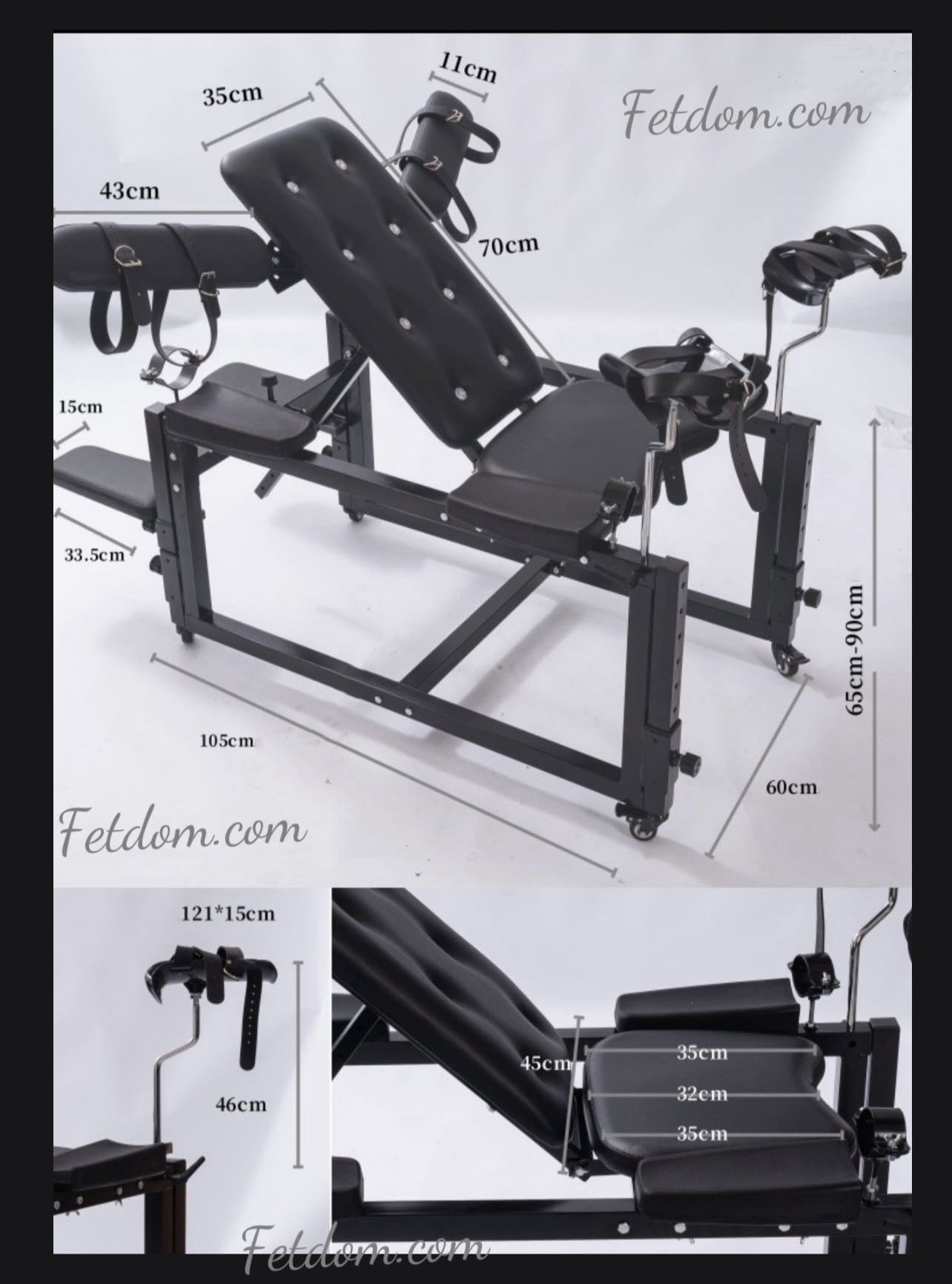 Ships from the USA! Fetdom Lux Bench Gyno Chair Bondage multi-Function Top Seller